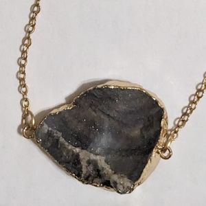 Natural Stone Gold Chain Necklace